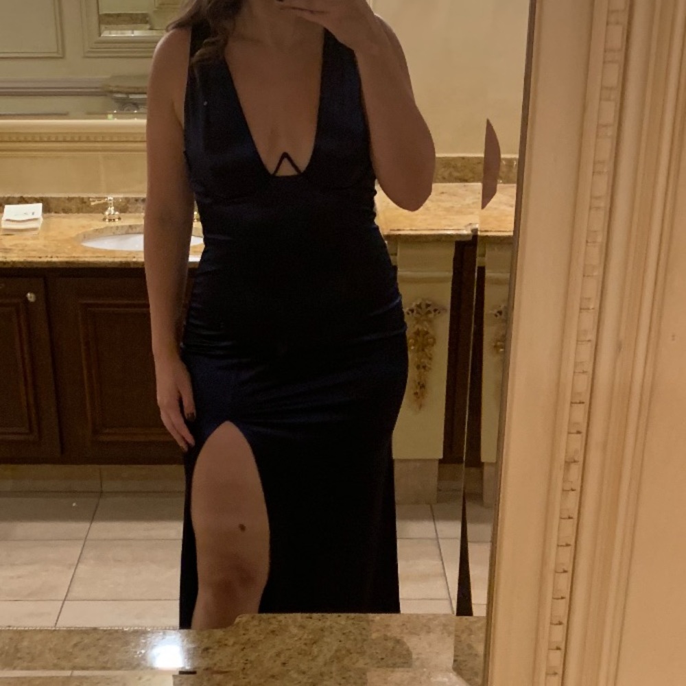 Long Midnight Blue Dress